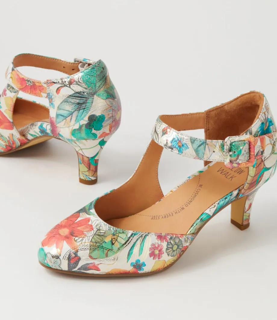 Timon Xw Spring Garden Leather Heels