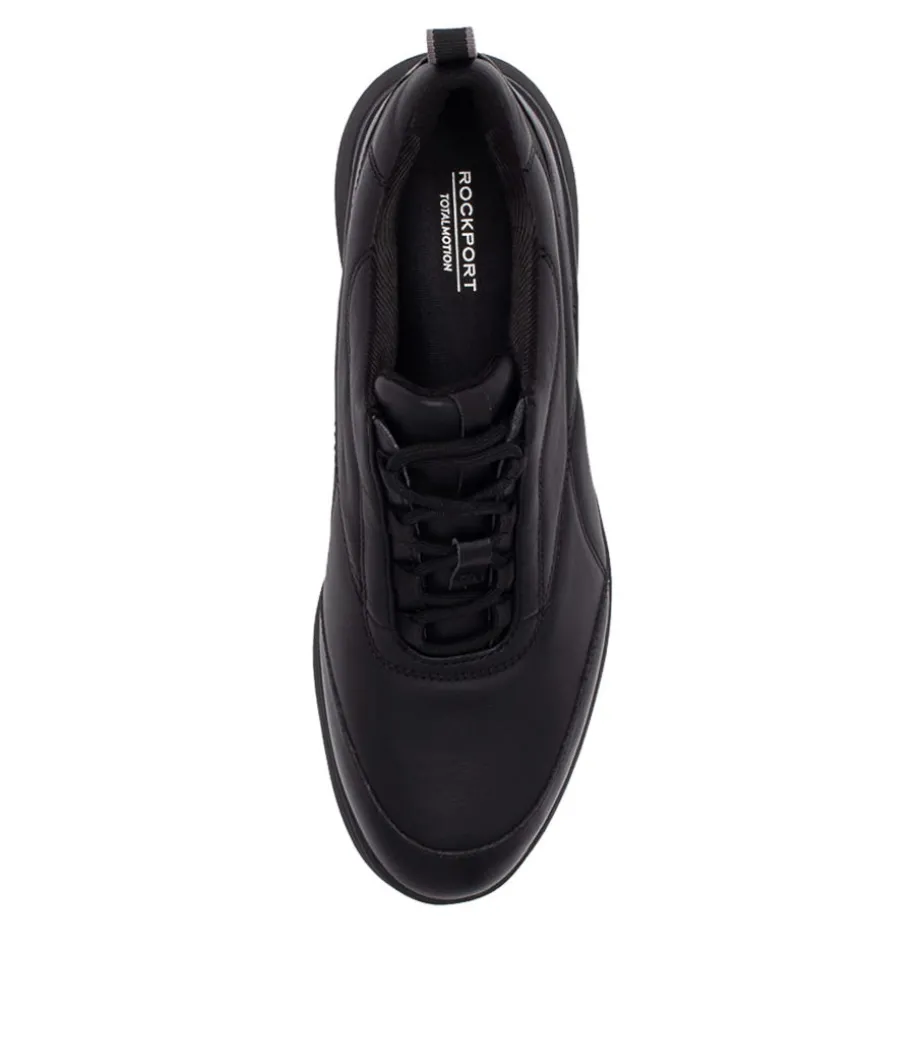 Tm Sport Lace Black Leather Sneakers