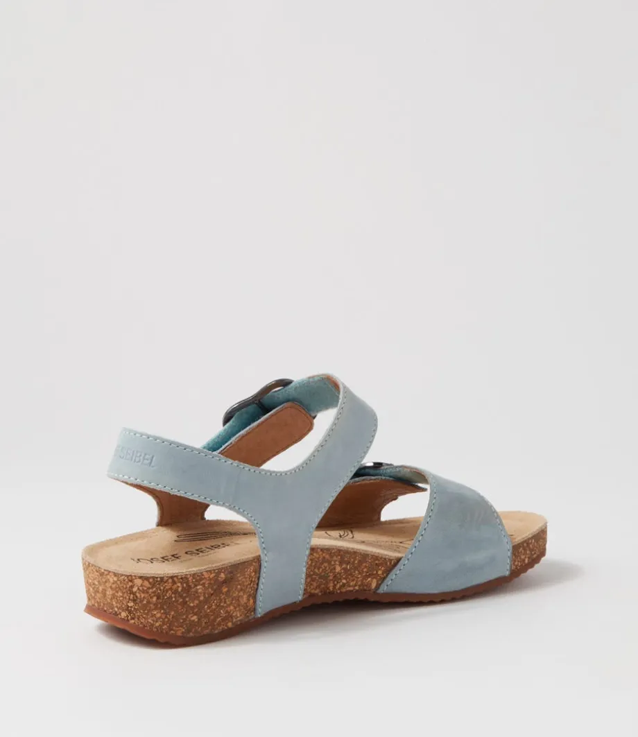 Tonga 62 Sky Blue Leather Sandals