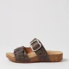 Tonga 64 Taupe Multi Leather Slides