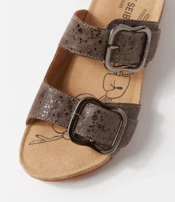 Tonga 64 Taupe Multi Leather Slides