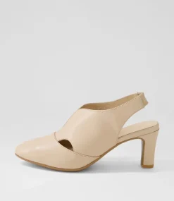 Touba Nude Leather Heels