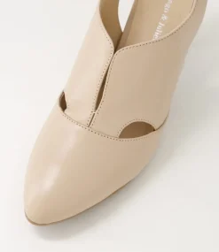 Touba Nude Leather Heels