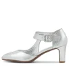 Trinities Silver Lizard Pump Heels