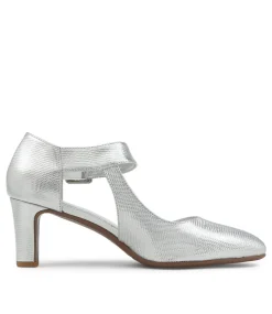 Trinities Silver Lizard Pump Heels
