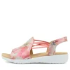 Udhays W Melon Flower Leather Elastic Sandals