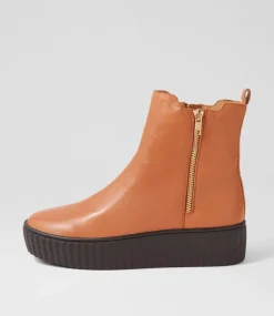 Ufast Scotch Choc Leather Ankle Boots