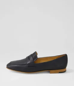 Ulani Black Leather Loafers