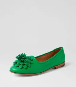 Unions Bright Emerald Leather Loafers