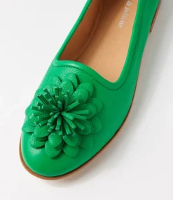 Unions Bright Emerald Leather Loafers
