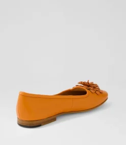 Unions Bright Orange Leather Loafers