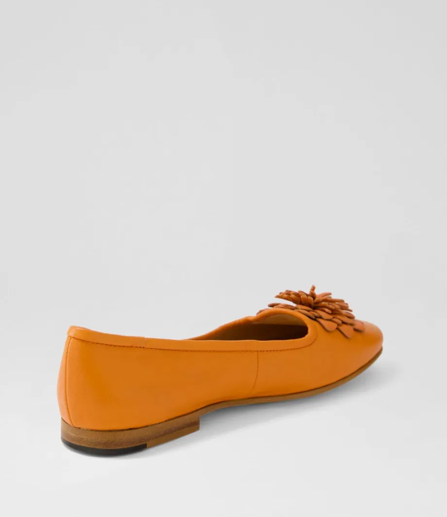 Unions Bright Orange Leather Loafers