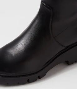 Urina Black Stretch Ankle Boots