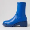 Urina Cobalt Blue Stretch Ankle Boots