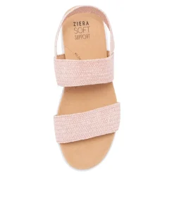 Usaid W Mushroom Woven Elastic Sandals