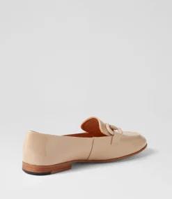 Uta Latte Patent Leather Loafers