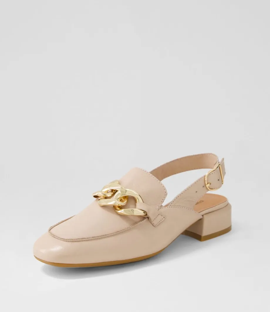Vabor Nude Leather Heels