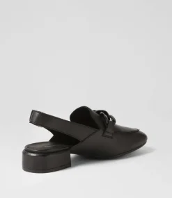 Vaborys Black Leather Heels