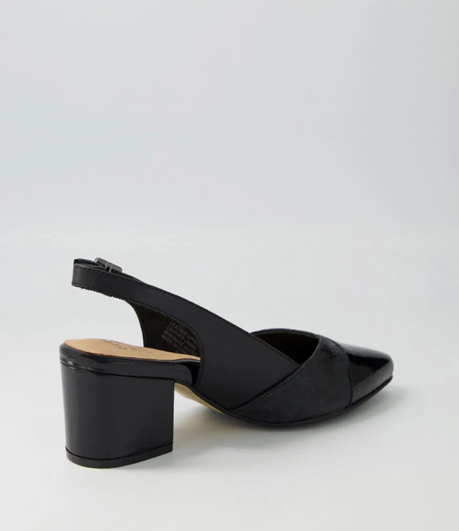 Vabra Xw Black Mix Heels
