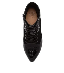 Vana Xw Black And White Multi Ankle Boots