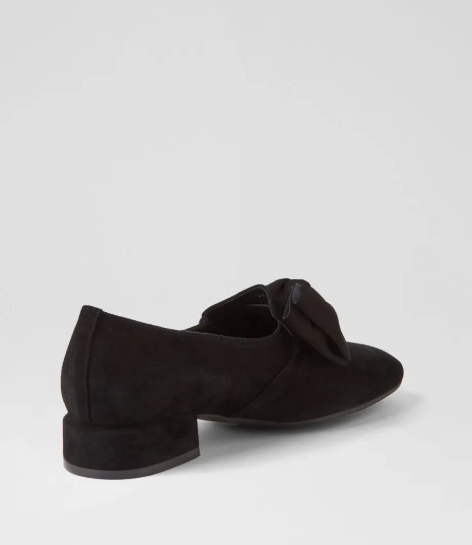 Varva Black Suede Heels