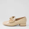 Varva Latte Patent Suede Heels