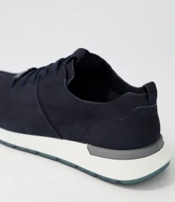 Venice 02 Navy Leather Sneakers