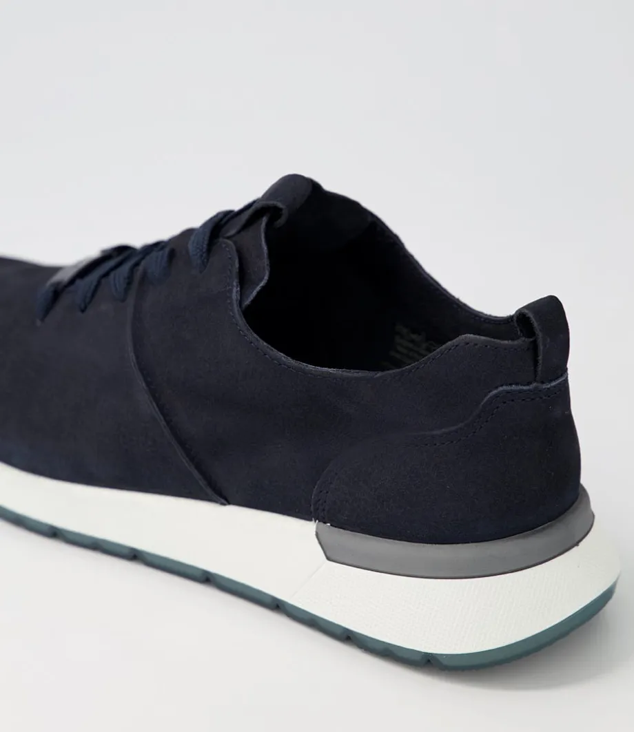 Venice 02 Navy Leather Sneakers