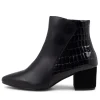 Veyda Xw Black Leather Ankle Boots