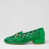 Vilis Bright Emerald Leather Heels