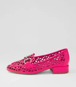 Vilis Hot Pink Leather Heels