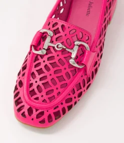 Vilis Hot Pink Leather Heels