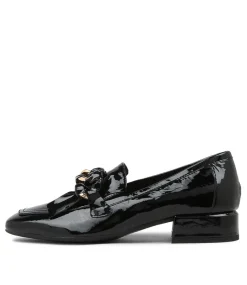 Viserys Black Shrunken Patent Heels