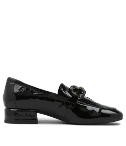 Viserys Black Shrunken Patent Heels