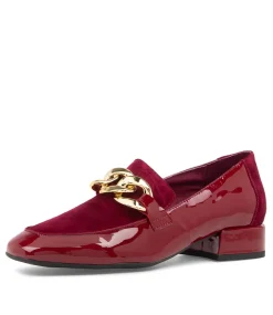 Vivandy Bordeaux Patent Leather Loafers