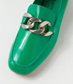 Vivandy Bright Emerald Patent Leather Heels