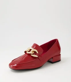Vivandy Dark Red Patent Leather Heels