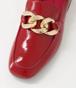 Vivandy Dark Red Patent Leather Heels
