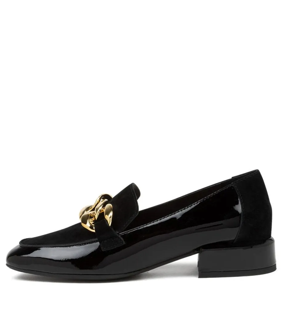 Vivandy Dj Black Patent Suede