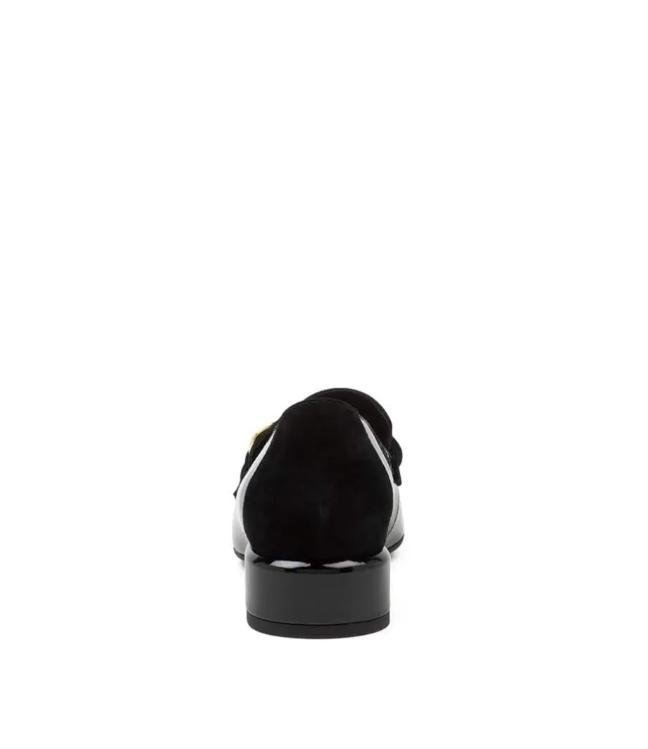 Vivandy Dj Black Patent Suede