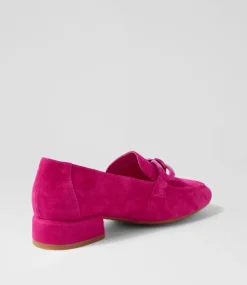 Vivek Fuchsia Suede Heels