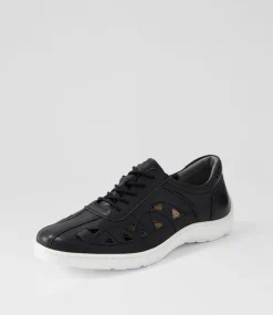Watkin Xf Black White Leather Sneakers