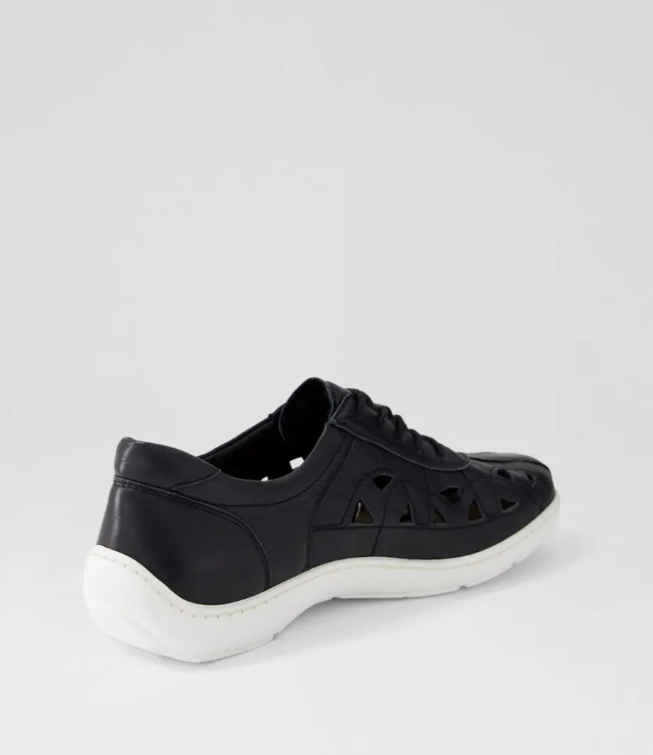 Watkin Xf Black White Leather Sneakers