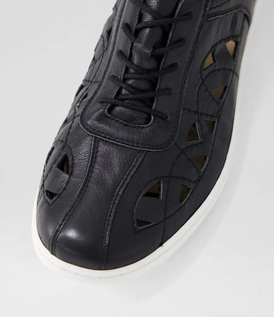 Watkin Xf Black White Leather Sneakers