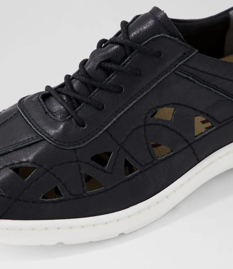 Watkin Xf Black White Leather Sneakers