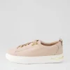 Wattel Rose White Leather Sneakers