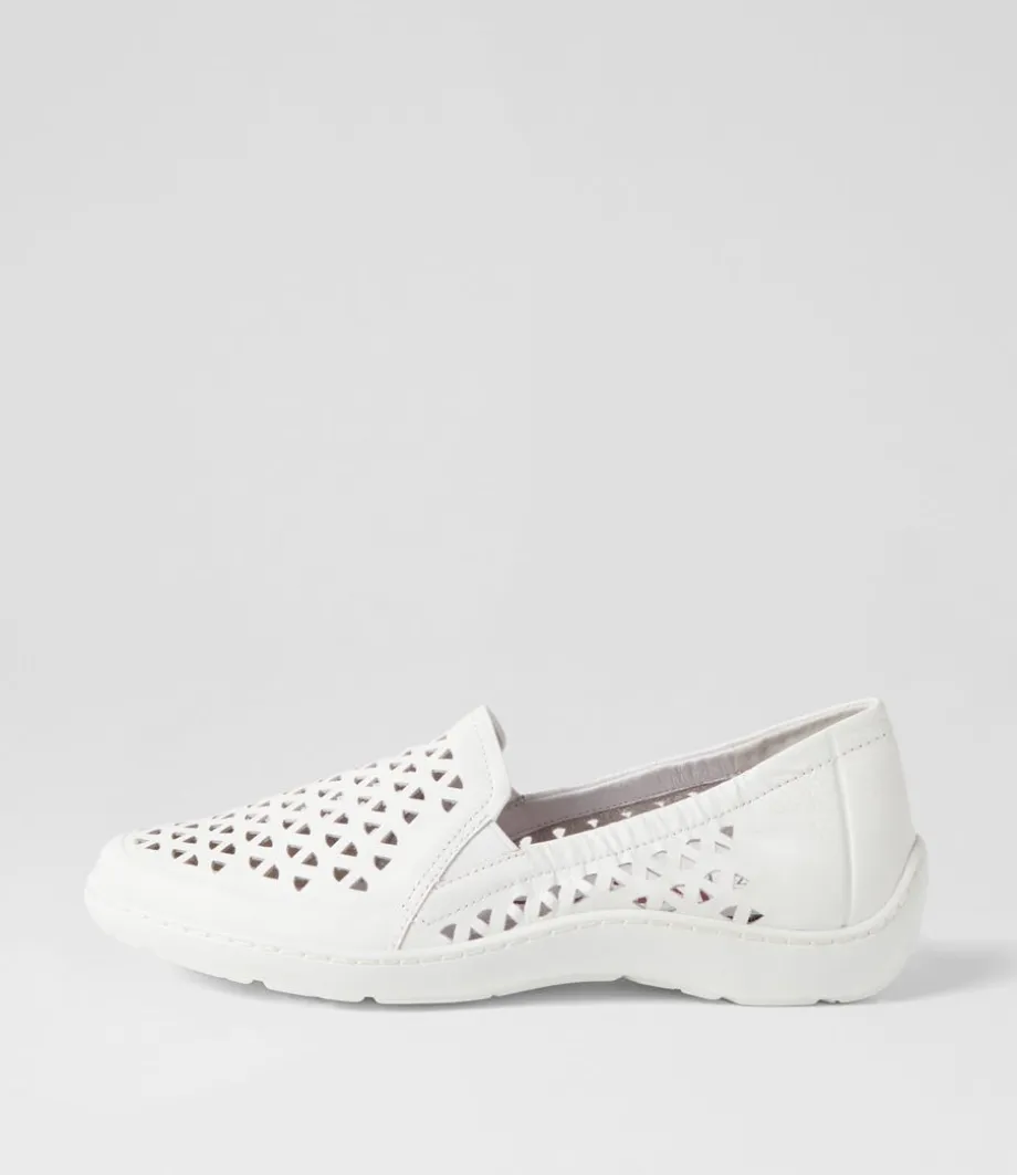 Wavada Xf White Leather Loafers