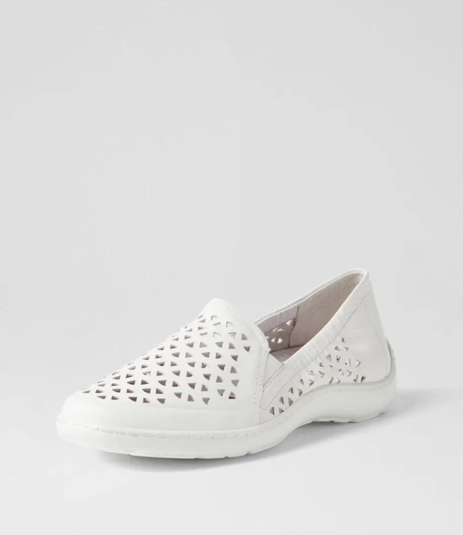Wavada Xf White Leather Loafers