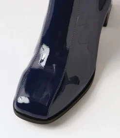Werdy Saphire Patent Leather Chelsea Boots