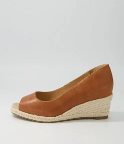 Whispa W Tan Leather Espadrilles